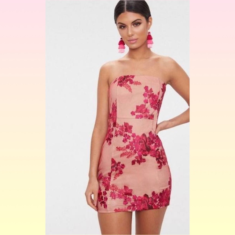 SOLD on mercari! NEW PLT Pink Lace Bodycon Dress